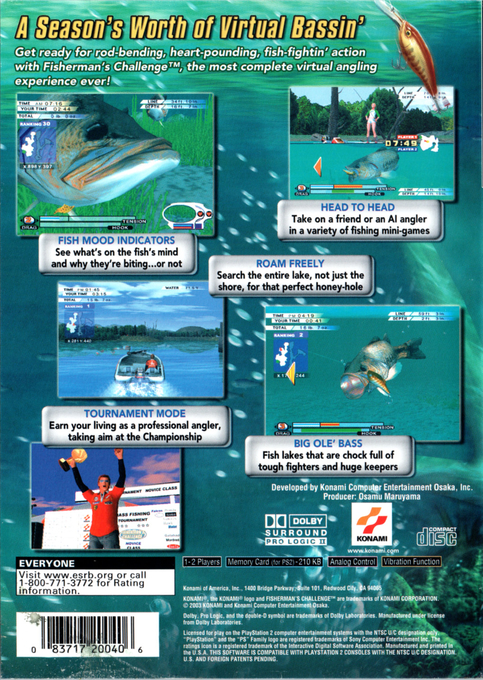 Fisherman's Challenge — Box back