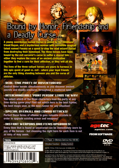 Forever Kingdom — Box back