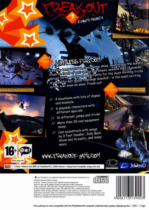 Freak Out : Extreme Freeride — Box back