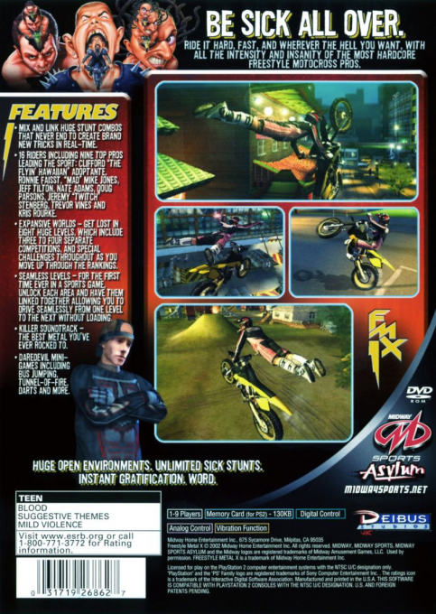 Freestyle Metal X — Box back