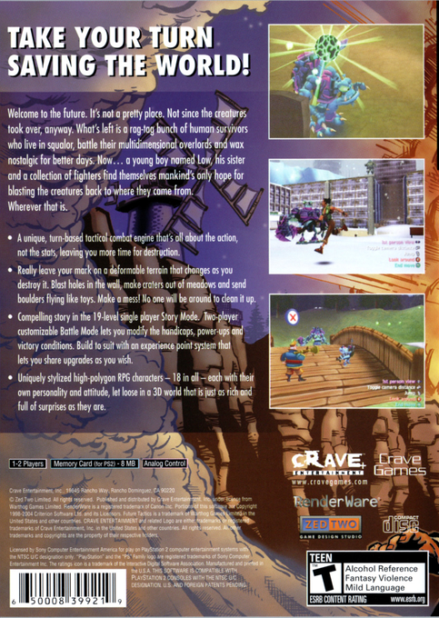 Future Tactics : The Uprising — Box back