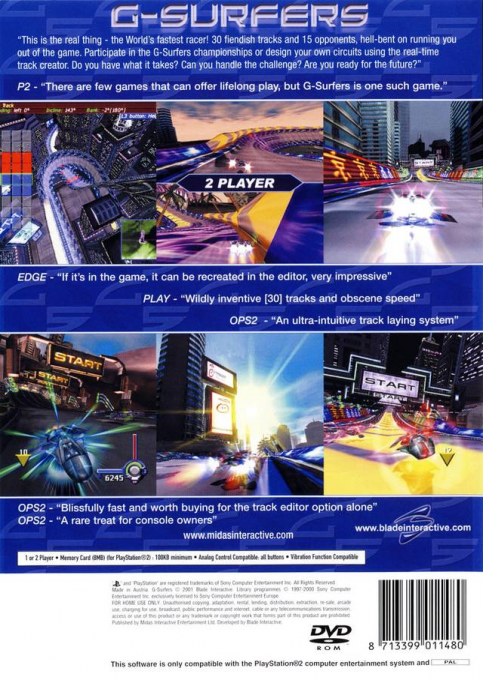 G-Surfers — Box back