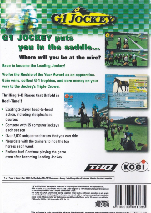 G1 Jockey — Box back