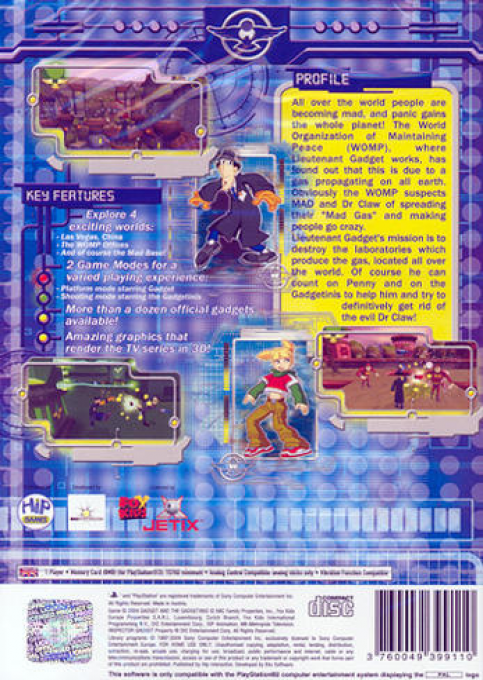 Gadget & Gadgetinis — Box back