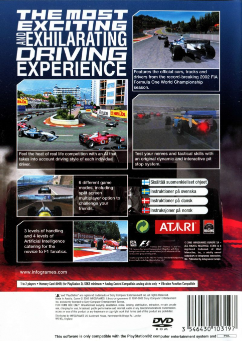 Grand Prix Challenge — Box back