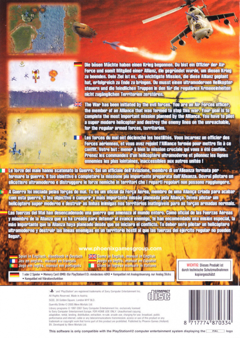 Guerrilla Strike — Box back