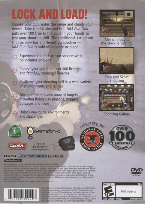 Gun Club — Box back
