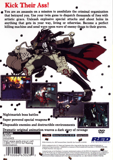 Gungrave — Box back