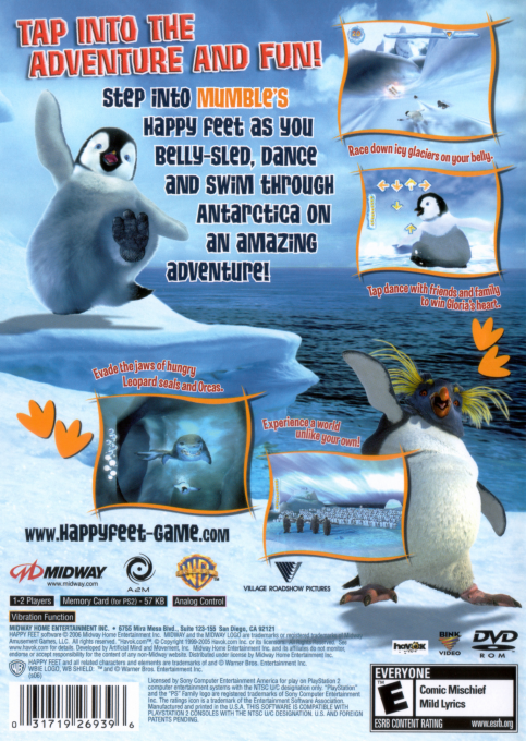 Happy Feet — Box back