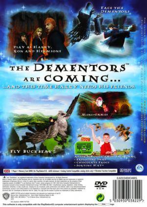 Harry Potter and the Prisoner of Azkaban — Box back