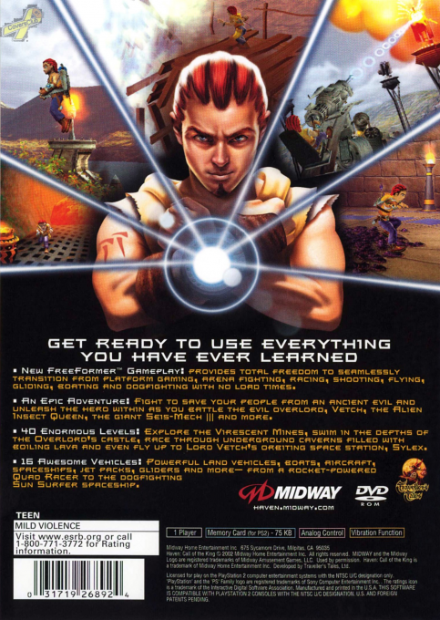 Haven : Call of the King — Box back
