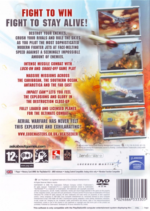 Heatseeker — Box back