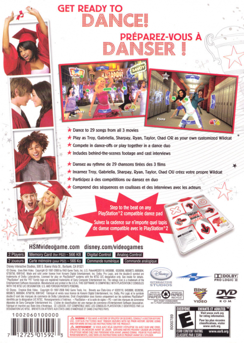High School Musical 3 : Senior Year Dance! — Box back