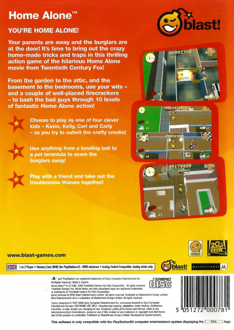 Home Alone — Box back