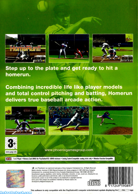 Homerun — Box back
