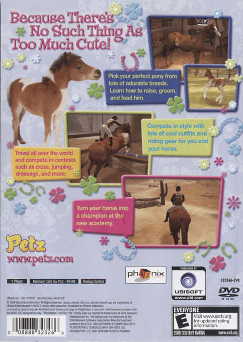 Horsez — Box back