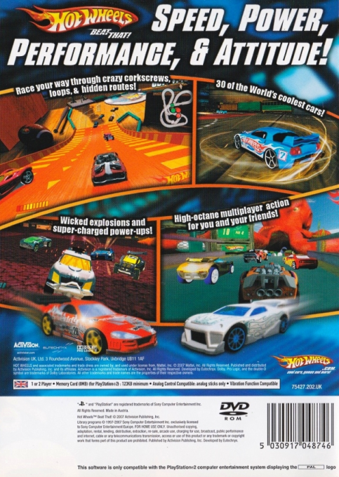 Hot Wheels : Beat That! — Box back