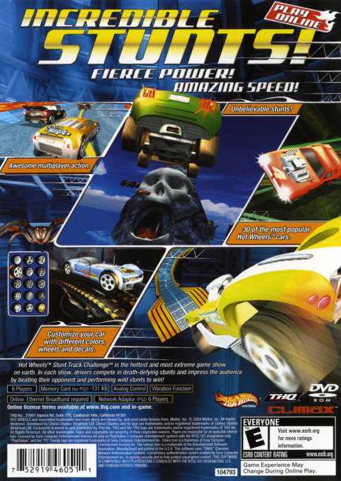 Hot Wheels : Stunt Track Challenge — Box back