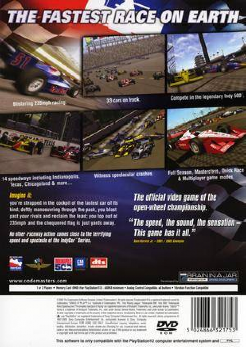 IndyCar Series — Box back