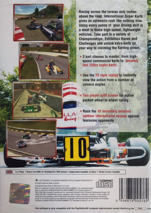 International Super Karts — Box back