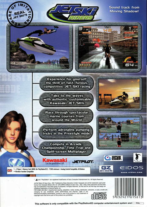 Jet Ski Riders — Box back