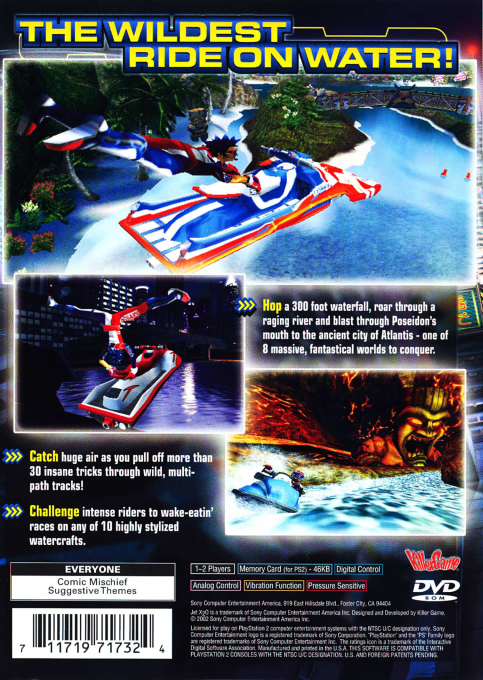 Jet X2O — Box back