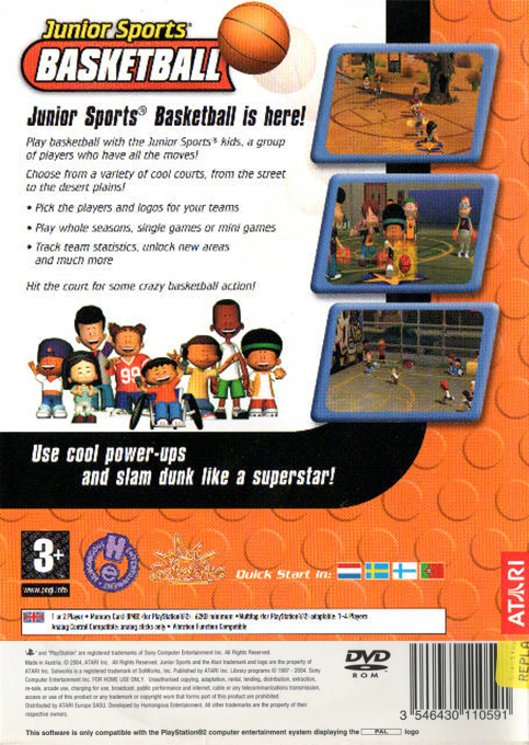 Junior Sports Basketball — Box back