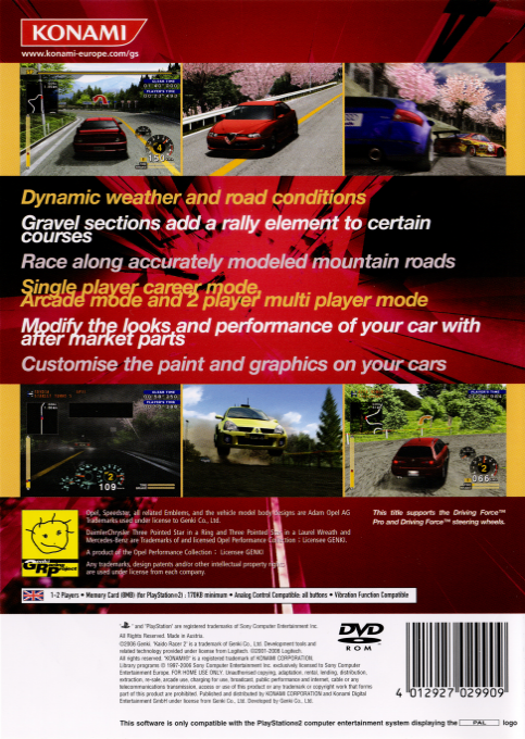 Kaido Racer 2 — Box back