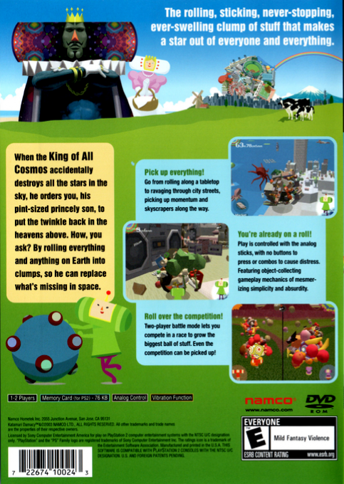 Katamari Damacy — Box back