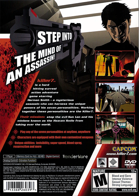Killer7 — Box back