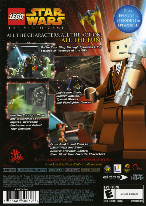 LEGO Star Wars : The Video Game — Box back