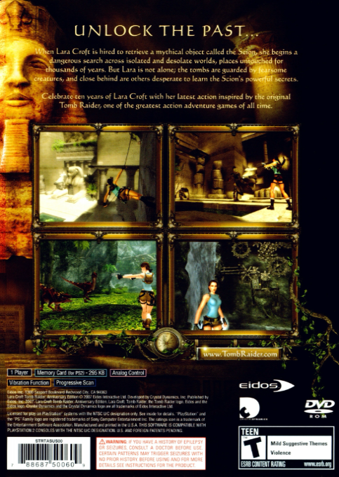 Lara Croft Tomb Raider : Anniversary — Box back