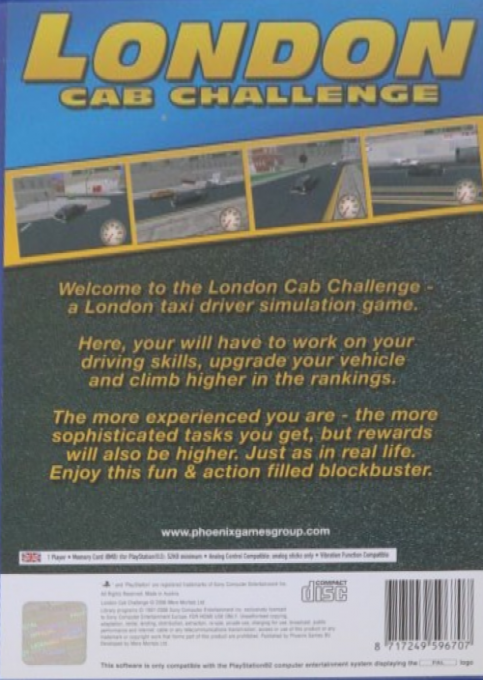 London Cab Challenge — Box back