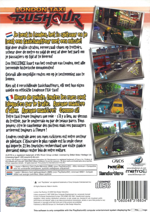 London Taxi : Rushour — Box back