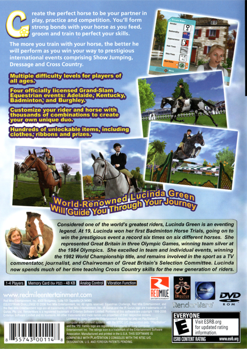 Lucinda Green's Equestrian Challenge — Box back