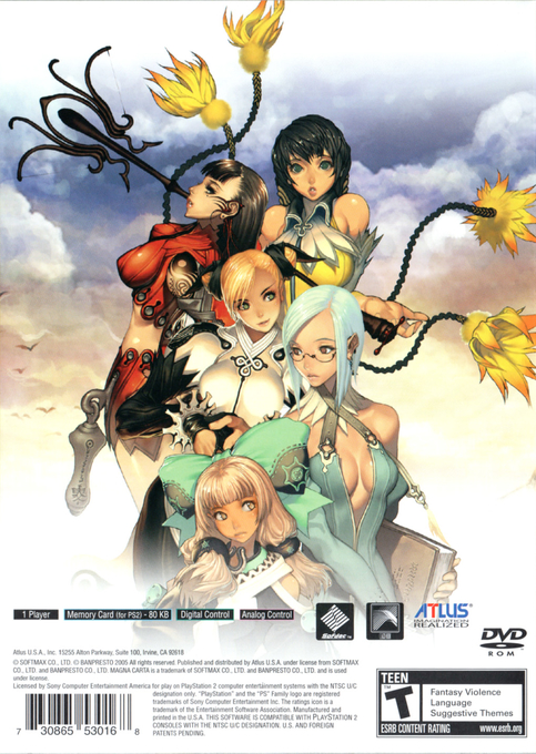 Magna Carta : Tears of Blood — Box back
