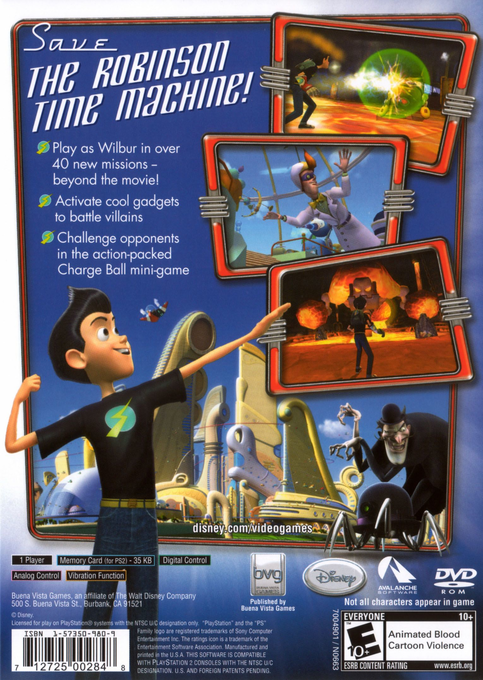 Meet the Robinsons — Box back