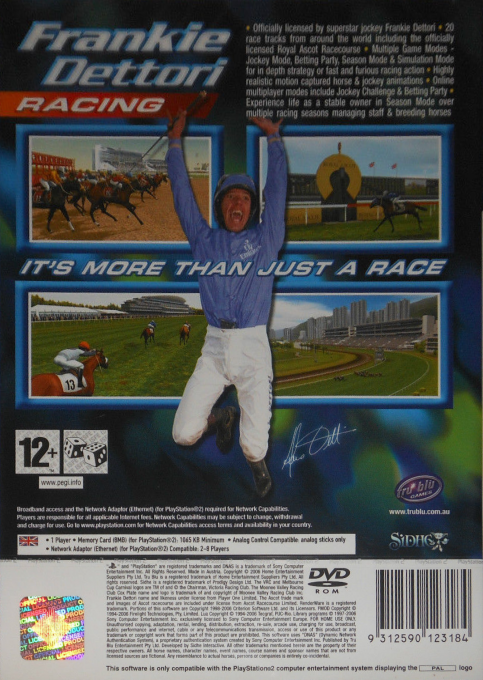 Melbourne Cup Challenge — Box back
