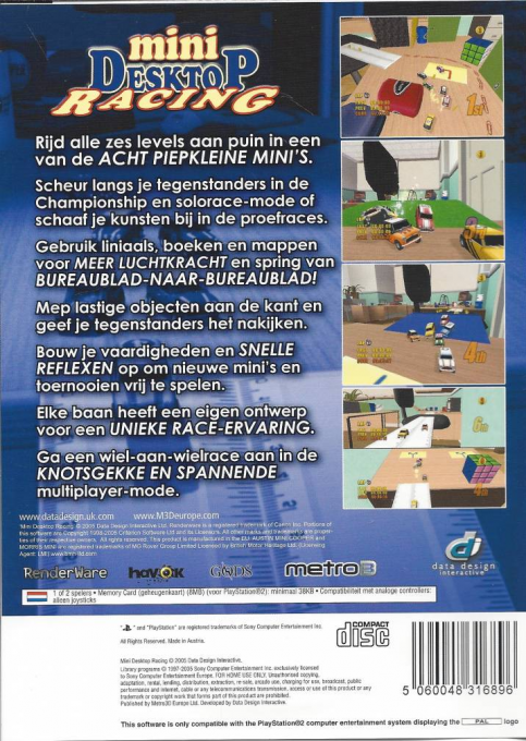 Mini Desktop Racing — Box back