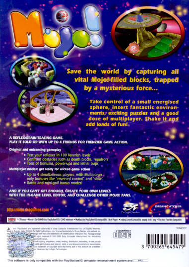 Mojo! — Box back