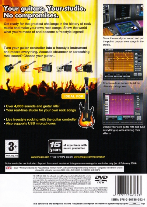 Music Maker : Rockstar — Box back