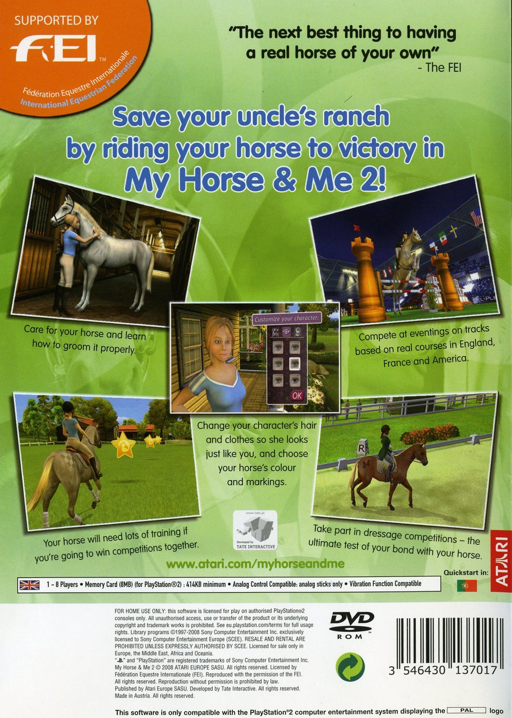 My horse & me 2  — Box back