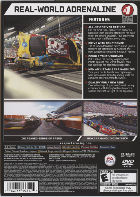 NASCAR 07 — Box back