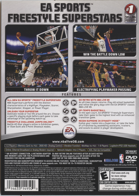 NBA Live 06 — Box back