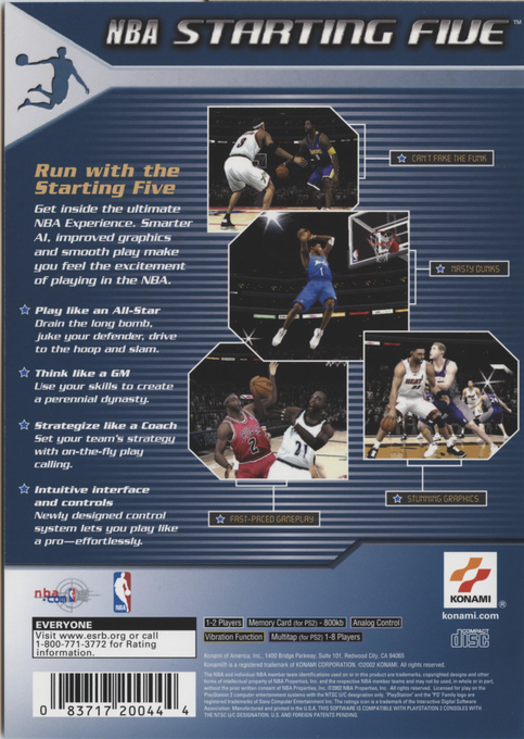 NBA Starting Five — Box back