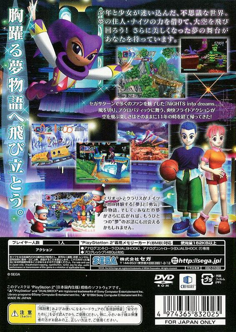NiGHTS into Dreams... — Box back