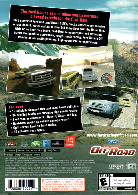 Off Road — Box back