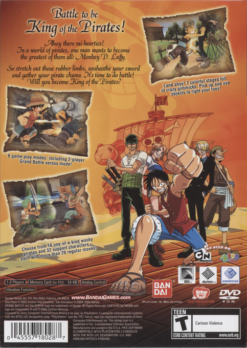 One Piece : Grand Battle — Box back