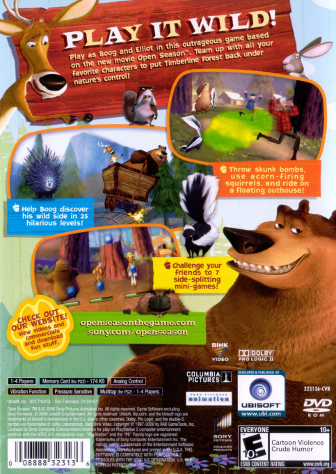 Open Season — Box back