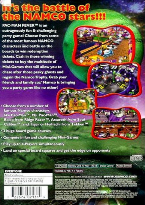 Pac-Man Fever — Box back